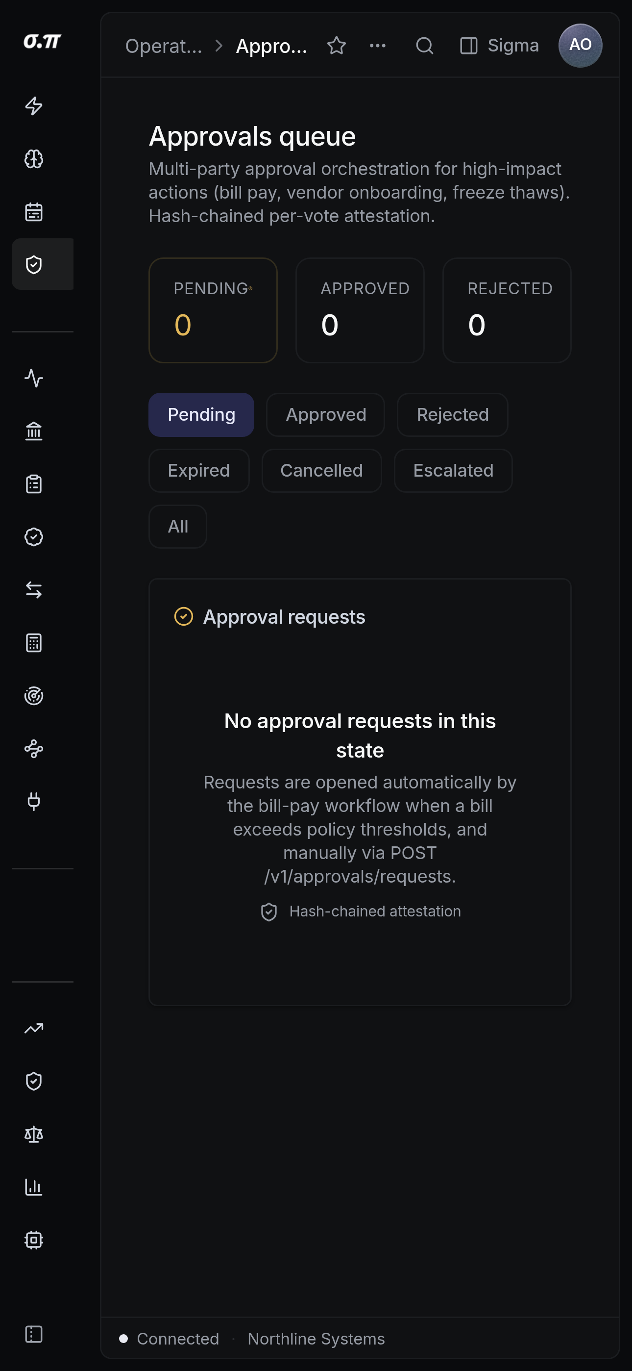 Approvals on iPhone 15 Pro Max