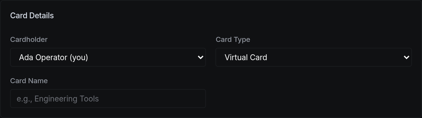 Card Details