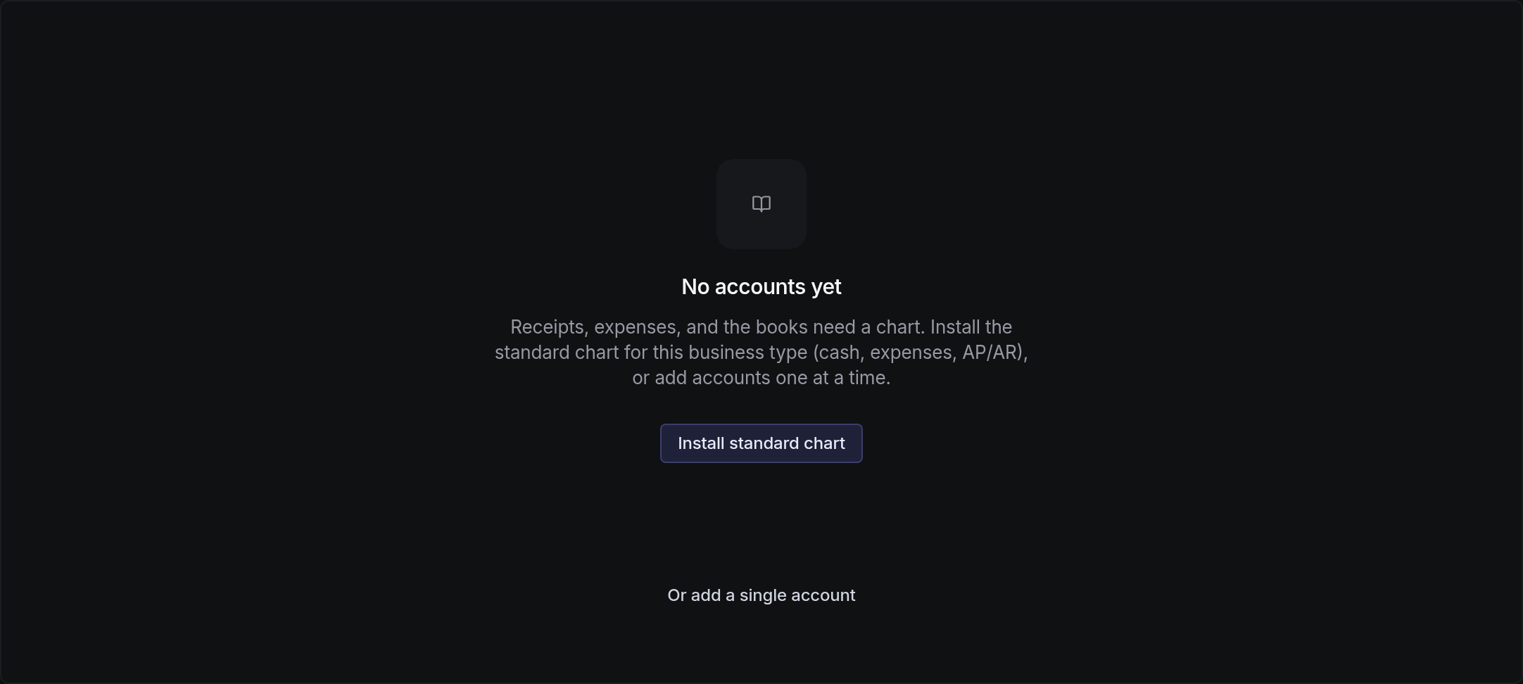 No accounts yet