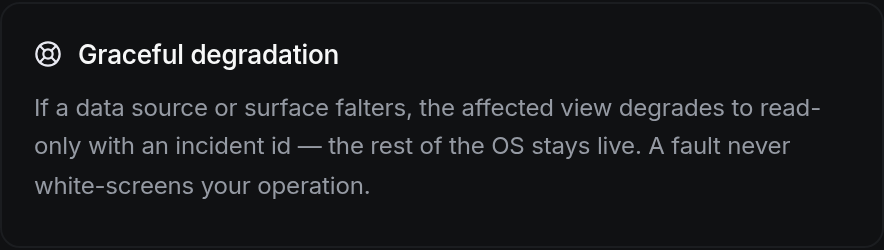 Graceful degradation