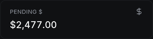 Pending $