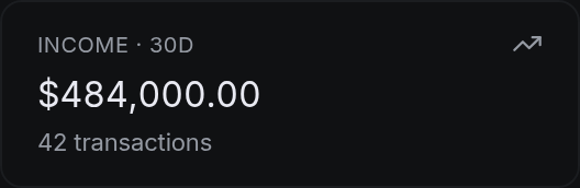Income · 30d