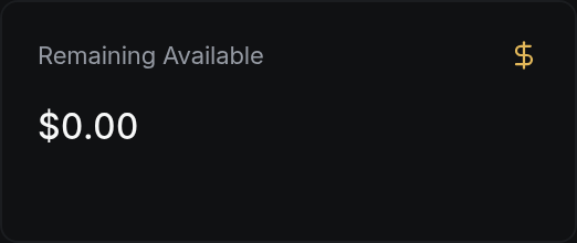 Remaining Available