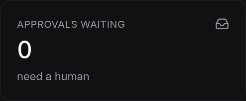 Approvals waiting