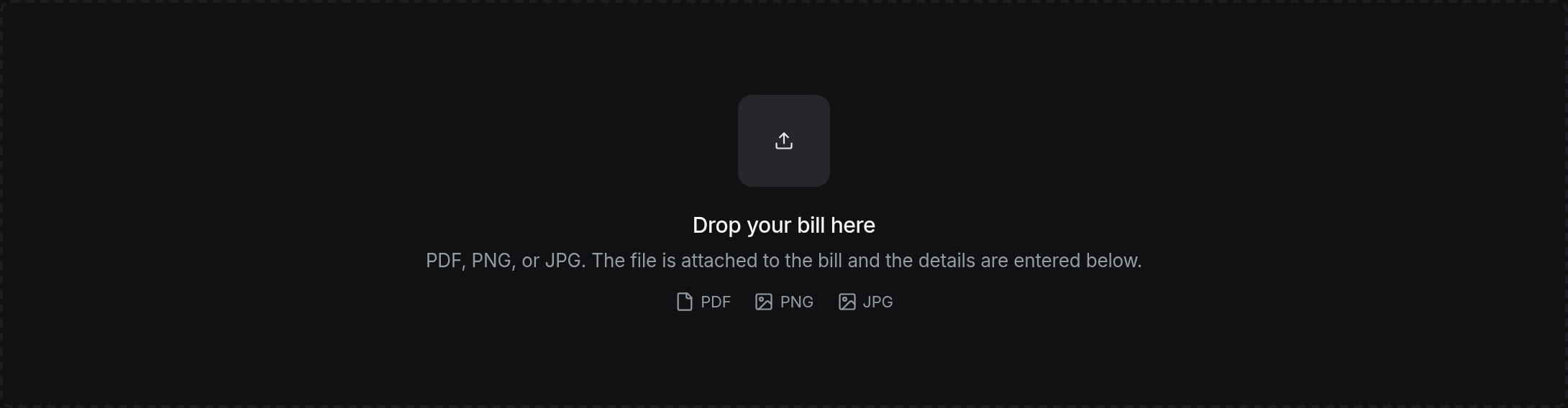 Drop your bill here