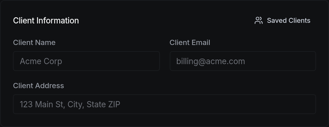 Client Information