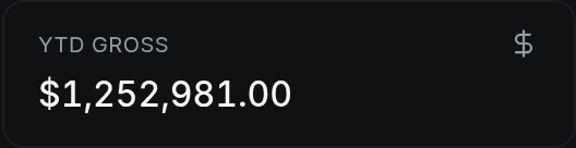 YTD gross