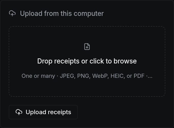 Upload from this computer