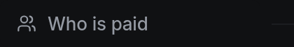 Who is paid