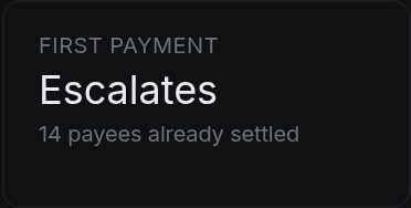 First payment