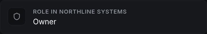 Role in Northline Systems