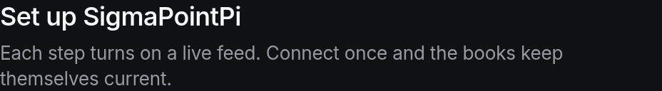 Set up SigmaPointPi