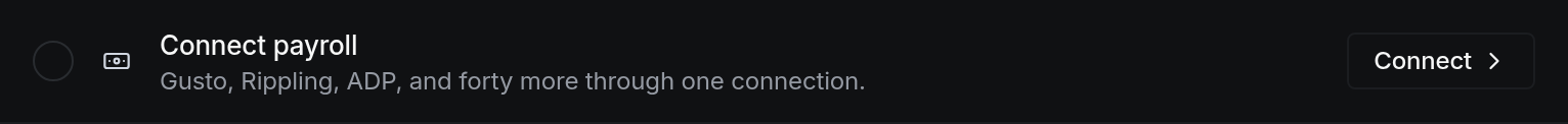 Connect payroll