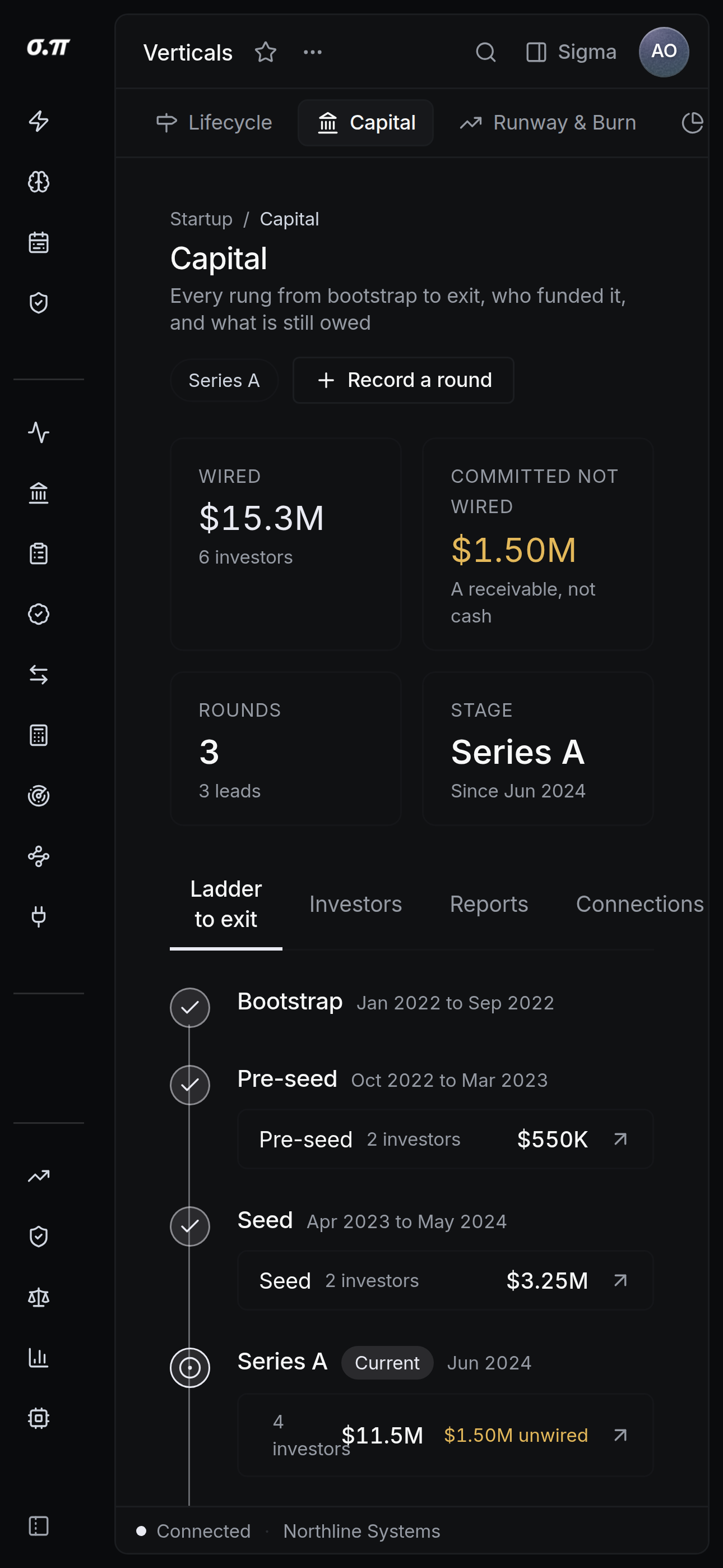 Capital on iPhone 15 Pro Max