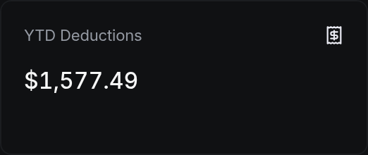 YTD Deductions