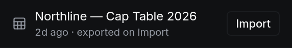 Northline — Cap Table 2026