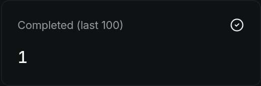 Completed (last 100)